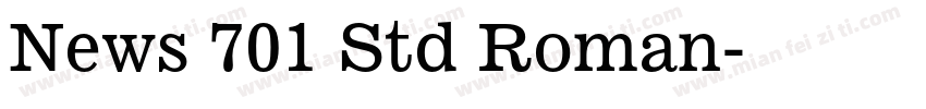 News 701 Std Roman字体转换